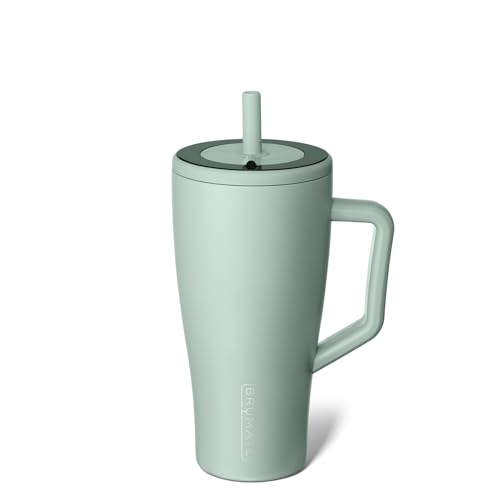 Era 20 oz Tumbler with Handle and Straw | 100% Leakproof Insulated Tumbler with Lid and Straw | Made of Stainless Steel | Cup Holder Friendly Base | 20oz (Dune)