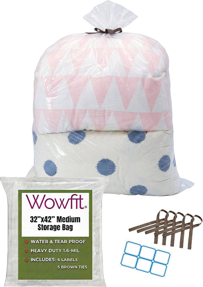 Extra Large Storage Bags for Car Seat & Luggage, 40x60, 5 CT, 2 Mil