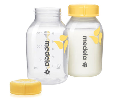 Breast Milk Cooler Set with Ice Pack & 4X 5oz Storage Bottles