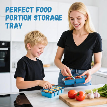 Silicone Soup Freezer Trays with Lids -, ½ cup, 1 cup, and 2 cup - Perfect Portion Control for Broth, Sauce & Meal Prep ，100% Platinum Silicone BPA-Free, Flexible, Dishwasher Safe