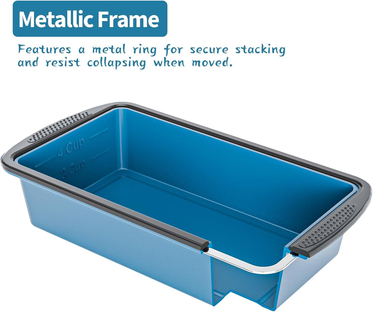 Silicone Soup Freezer Trays with Lids -, ½ cup, 1 cup, and 2 cup - Perfect Portion Control for Broth, Sauce & Meal Prep ，100% Platinum Silicone BPA-Free, Flexible, Dishwasher Safe