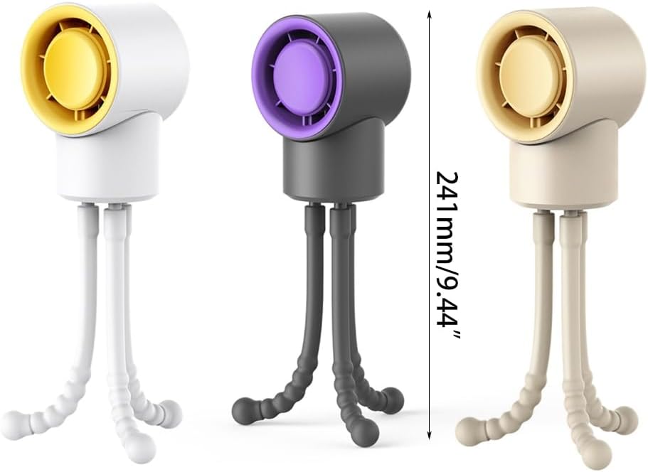 Portable Rechargeable Strollers Fan Flexible Tripods Clip Fan with 3 Speed