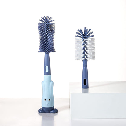 Silicone Baby Bottle Brush with Stand, Water Bottle Brush Cleaner Set