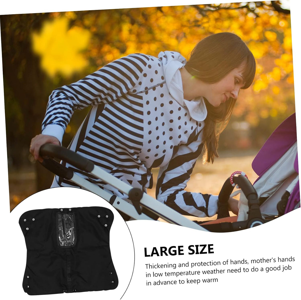 Ster Gloves Waterproof Pram Hand Warm Gloves Anti-Freeze Gloves Hand Muff for Ster Hand Muffs for Pram