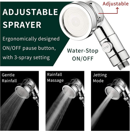Sink Faucet Sprayer Attachment Hair Pet Rinser Showerhead with Stop Water-saving Function