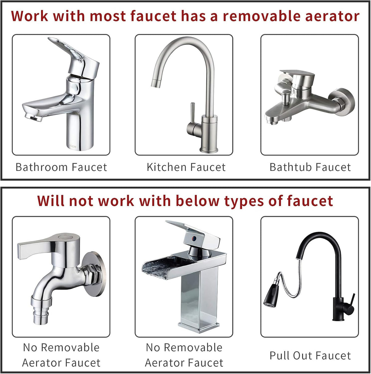 Sink Faucet Sprayer Attachment Hair Pet Rinser Showerhead with Stop Water-saving Function