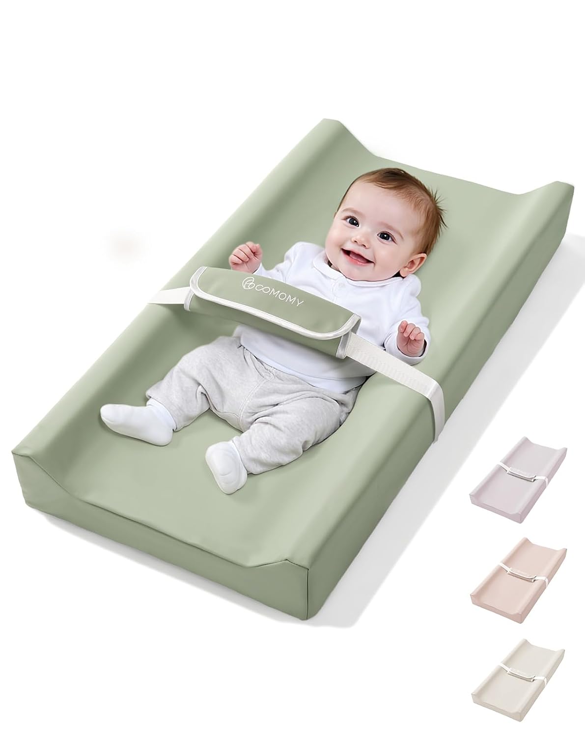 Baby Changing Pad with Wipeable & Waterproof PU Cover