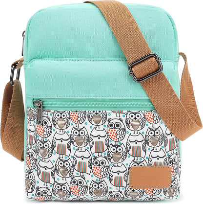 Girls Crossbody Purses for Kids 2 PCS Cross Body Bag Women Messenger Bag Girls Canvas Bag Cross Body Purse Set - Colors A