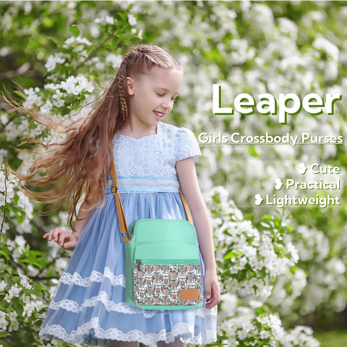 Girls Crossbody Purses for Kids 2 PCS Cross Body Bag Women Messenger Bag Girls Canvas Bag Cross Body Purse Set - Colors A