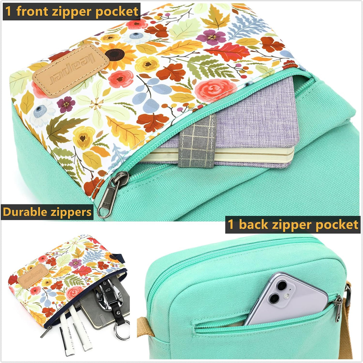 Girls Crossbody Purses for Kids 2 PCS Cross Body Bag Women Messenger Bag Girls Canvas Bag Cross Body Purse Set - Colors A