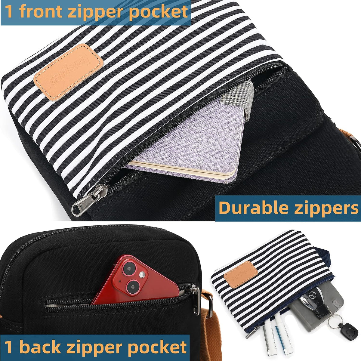 Girls Crossbody Purses for Kids 2 PCS Cross Body Bag Women Messenger Bag Girls Canvas Bag Cross Body Purse Set - Colors A