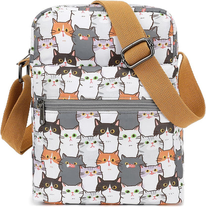 Girls Crossbody Purses for Kids 2 PCS Cross Body Bag Women Messenger Bag Girls Canvas Bag Cross Body Purse Set - Colors A