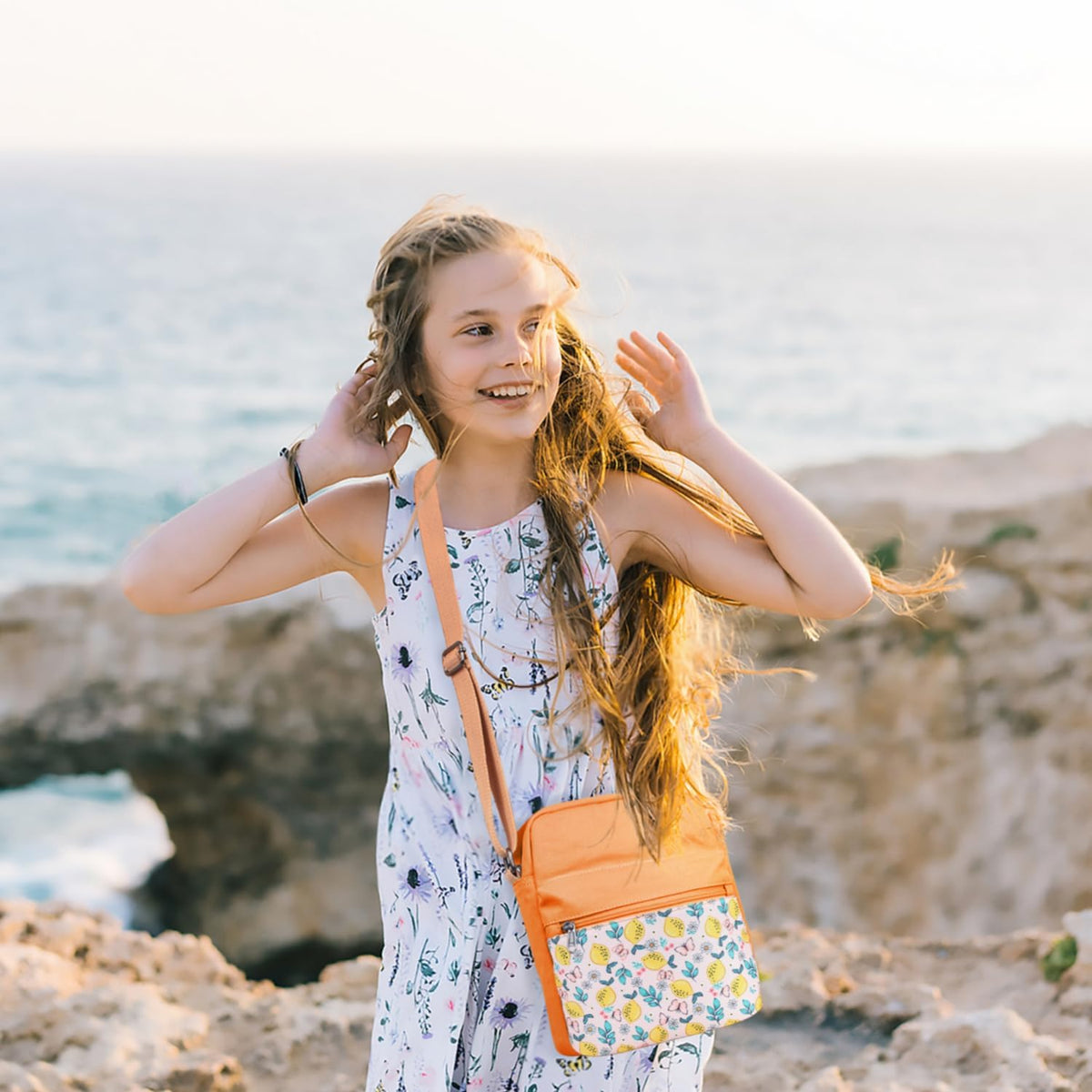 Girls Crossbody Purses for Kids 2 PCS Cross Body Bag Women Messenger Bag Girls Canvas Bag Cross Body Purse Set - Colors A