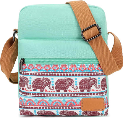 Girls Crossbody Purses for Kids 2 PCS Cross Body Bag Women Messenger Bag Girls Canvas Bag Cross Body Purse Set - Colors A