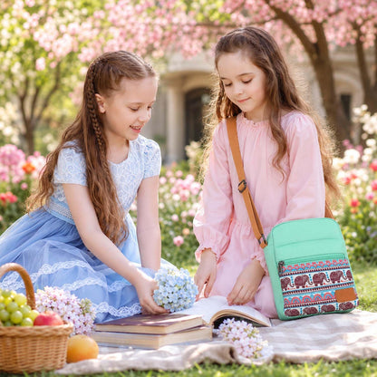 Girls Crossbody Purses for Kids 2 PCS Cross Body Bag Women Messenger Bag Girls Canvas Bag Cross Body Purse Set - Colors A