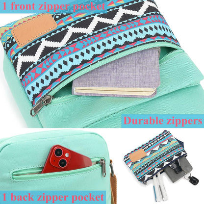 Girls Crossbody Purses for Kids 2 PCS Cross Body Bag Women Messenger Bag Girls Canvas Bag Cross Body Purse Set - Colors A