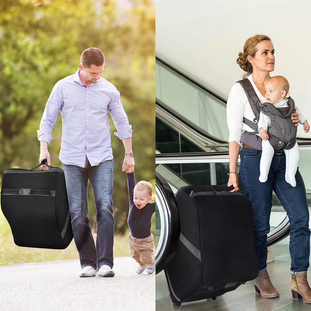 SCTEL Car Seat Travel Bag for Airplane Fits Chicco KeyFit 30