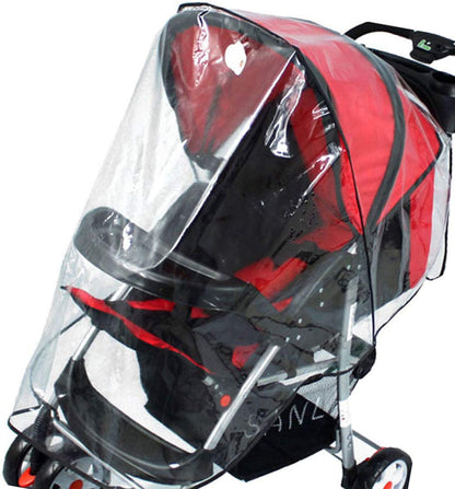 Stroller Rain Cover Universal Rain Cover for Stroller Baby Universal Waterproof Windyproof Weather Shield Stroller Rain Cover, Window Style
