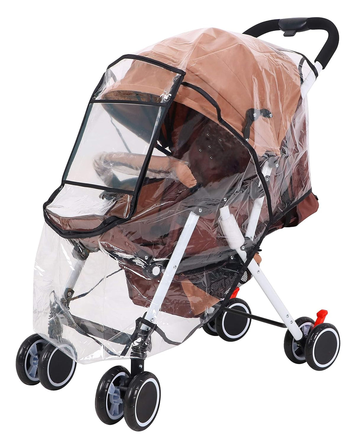 Stroller Rain Cover Universal Rain Cover for Stroller Baby Universal Waterproof Windyproof Weather Shield Stroller Rain Cover, Window Style
