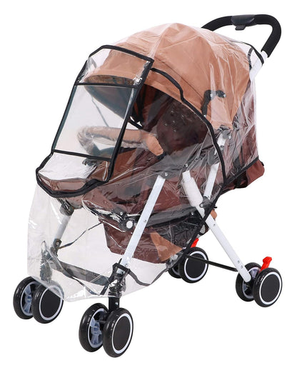 Stroller Rain Cover Universal Rain Cover for Stroller Baby Universal Waterproof Windyproof Weather Shield Stroller Rain Cover, Window Style