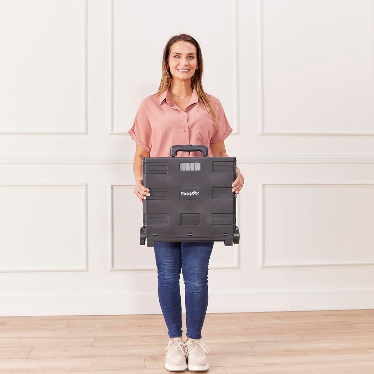 Universal Rolling Cart with Canvas Organizer Bag, Mobile Storage, Red/Grey