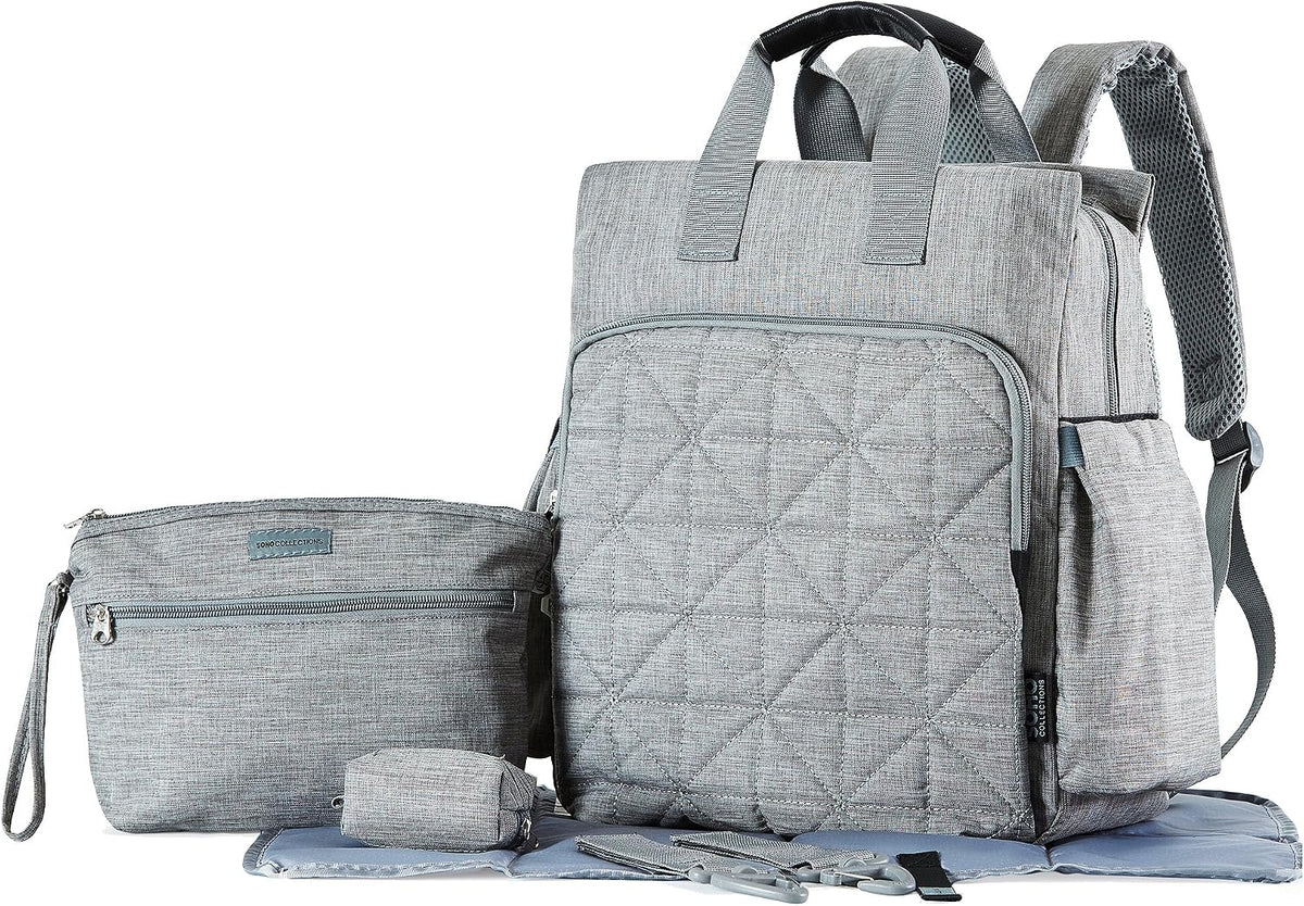 SoHo Collections, Kenneth Back Pack Diaper Bag 5 Pieces Set