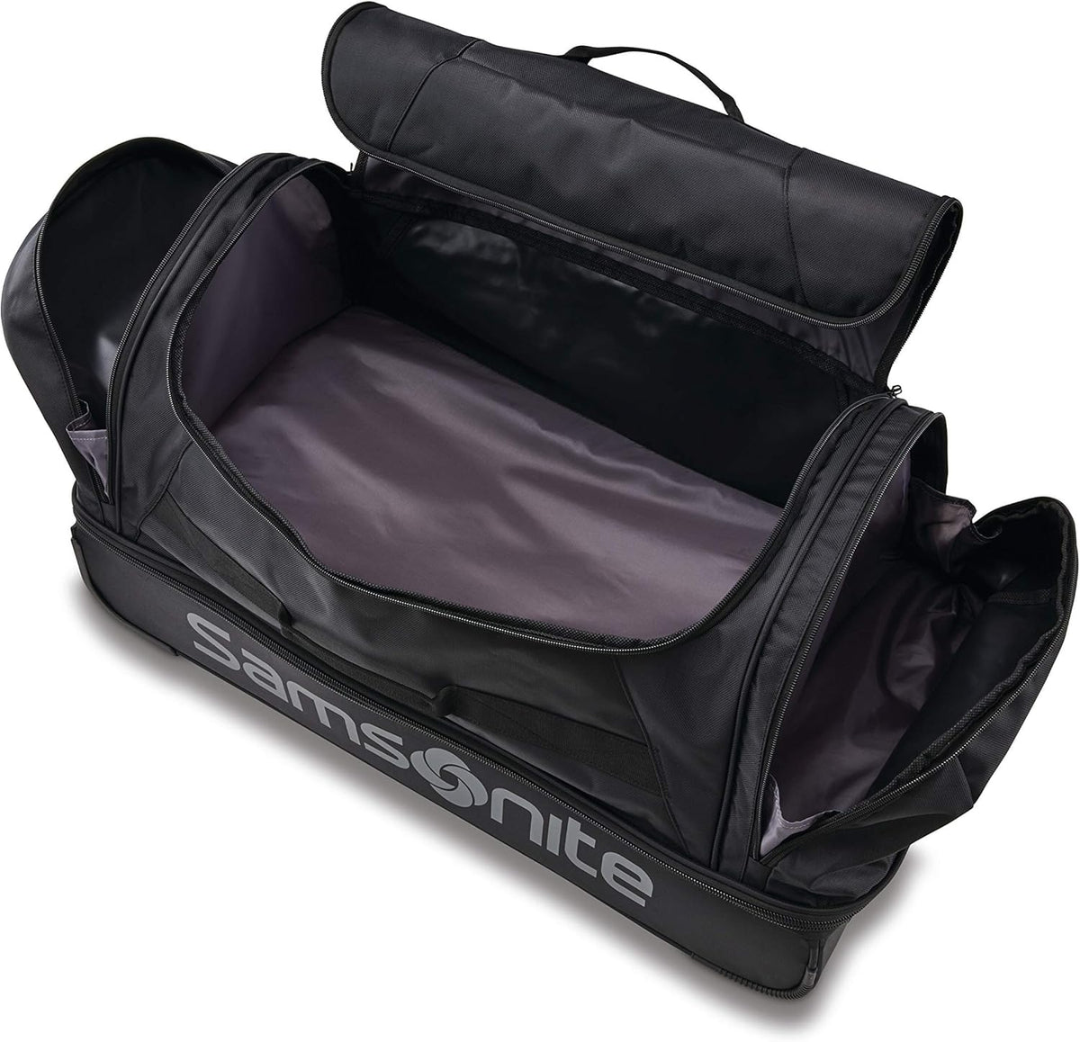 Andante 2 Wheeled Duffel Bag – 28-Inch Durable Rolling Luggage with Inline Skate Wheels, Push-Button Handle & Spacious Compartments – Travel-Friendly and Lightweight - Riverrock/Black
