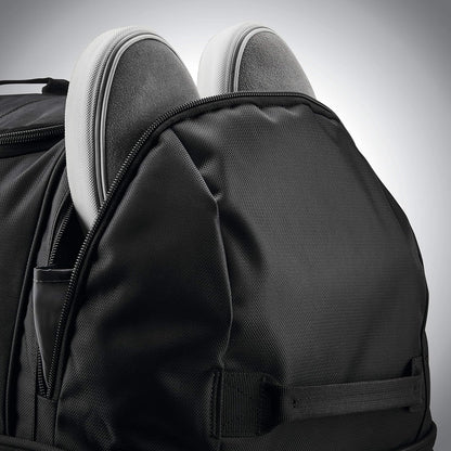 Andante 2 Wheeled Duffel Bag – 28-Inch Durable Rolling Luggage with Inline Skate Wheels, Push-Button Handle & Spacious Compartments – Travel-Friendly and Lightweight - Riverrock/Black