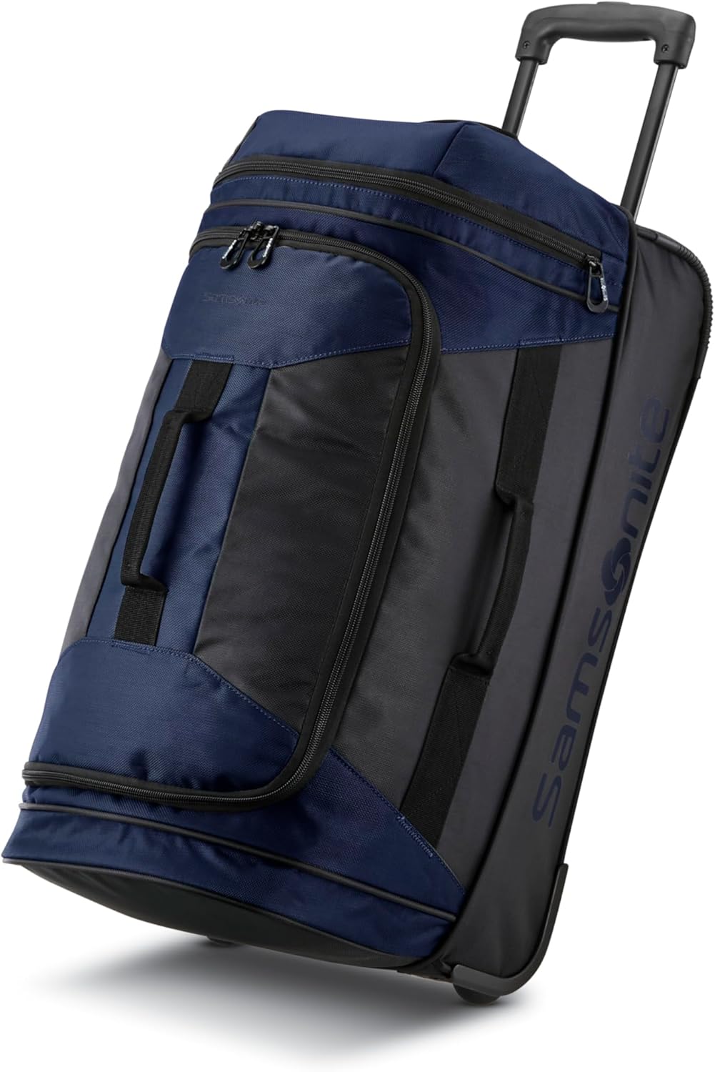Andante 2 Wheeled Duffel Bag – 28-Inch Durable Rolling Luggage with Inline Skate Wheels, Push-Button Handle & Spacious Compartments – Travel-Friendly and Lightweight - Riverrock/Black