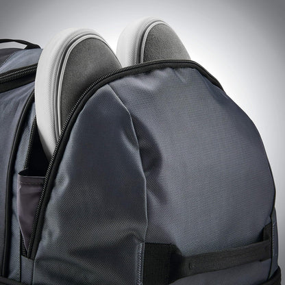 Andante 2 Wheeled Duffel Bag – 28-Inch Durable Rolling Luggage with Inline Skate Wheels, Push-Button Handle & Spacious Compartments – Travel-Friendly and Lightweight - Riverrock/Black