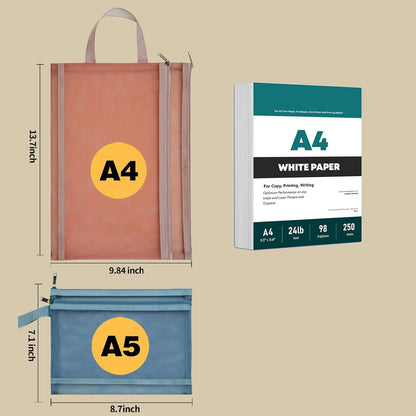 4-Pack Large Toy Storage Bags, Mesh Travel Bag for Board Games Storage