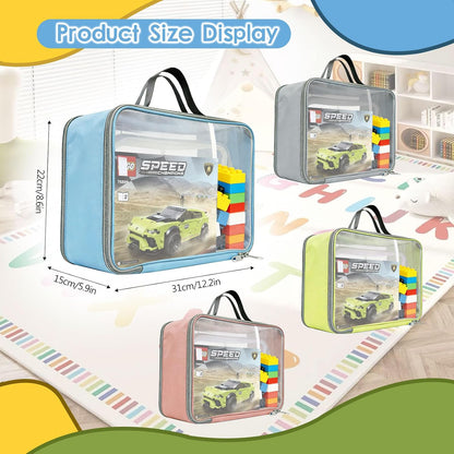 4-Pack Large Toy Storage Bags, Mesh Travel Bag for Board Games Storage