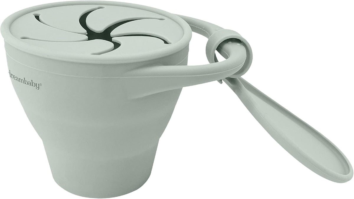 Silicone Toddler Snack Cup, Spill Proof Container with Lid for Kids, Food Grade and BPA Free