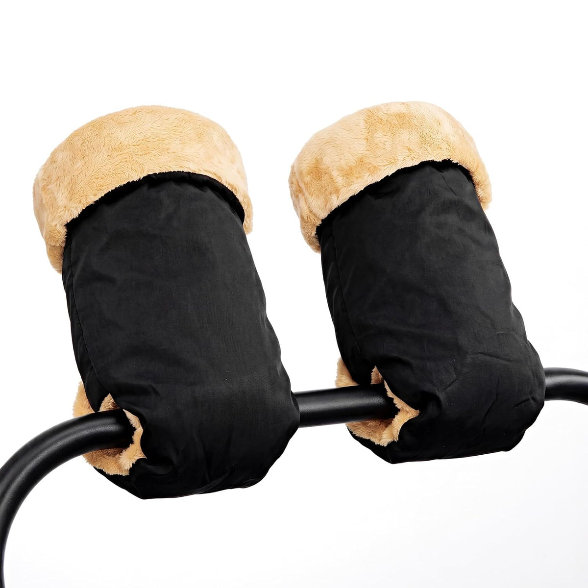 Winter Stroller Gloves, Universal Hand Muffs for Cold Weather, Black