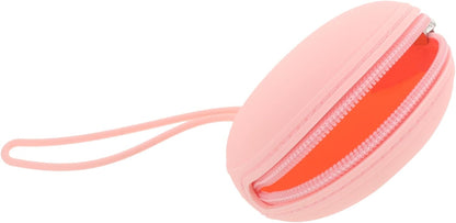 Pacifier Bag for Travel Silicone Storage Container Sturdy Zipper Pacifier Holder Case Strap