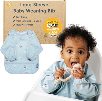 Set of Silicone Bibs for Babies & Toddlers,Soft Adjustable Bibs with Pocket Food Catcher for Baby Girl,Boy(Set 1)