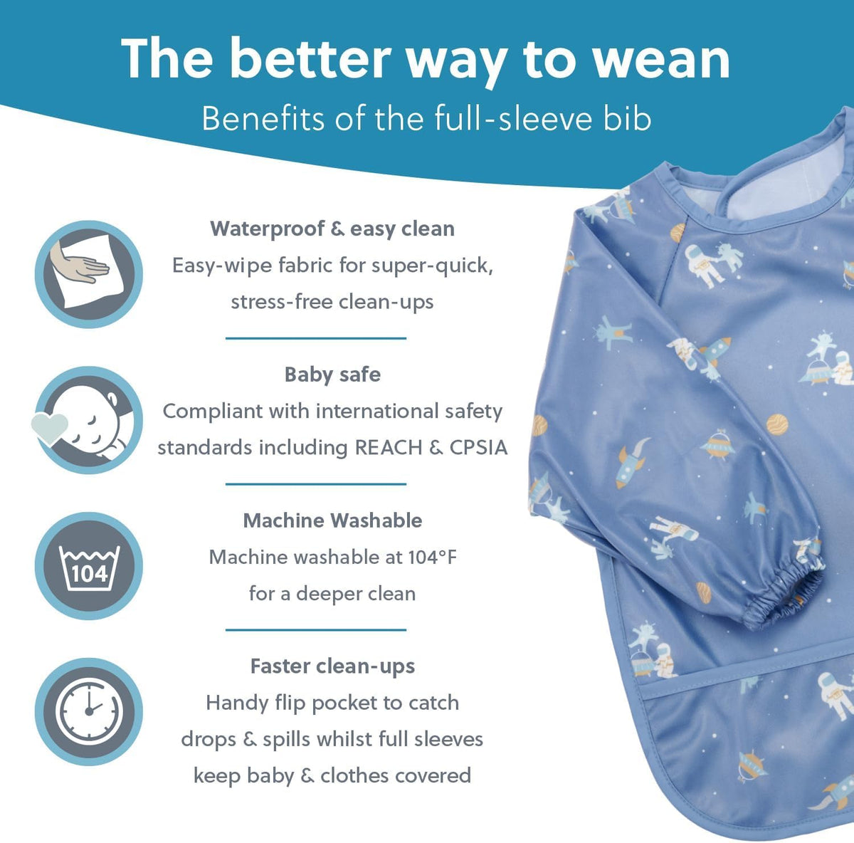 Set of Silicone Bibs for Babies & Toddlers,Soft Adjustable Bibs with Pocket Food Catcher for Baby Girl,Boy(Set 1)