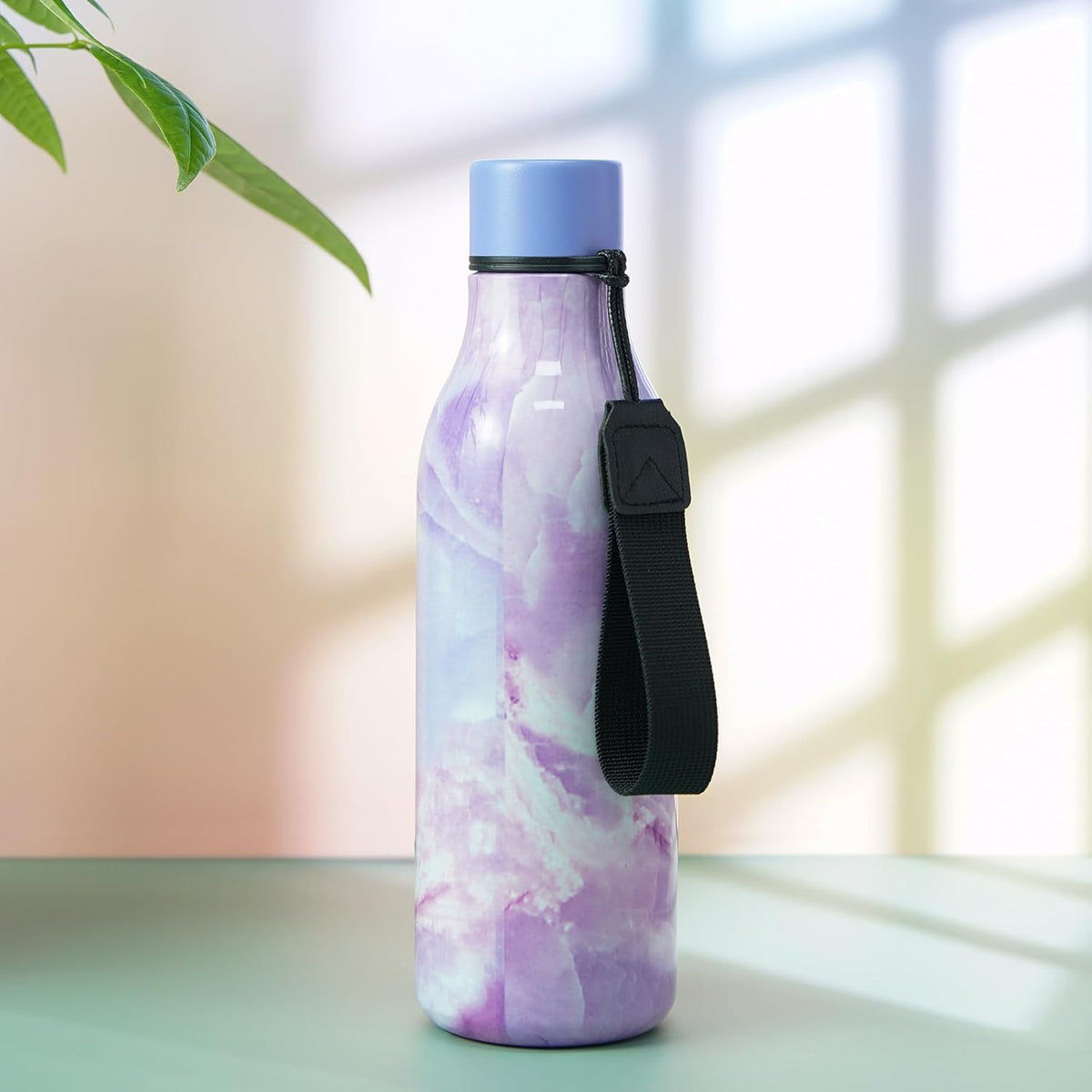 18oz Insulated Water Bottle, Stainless Steel Bottle with Carry Strap - Colors B