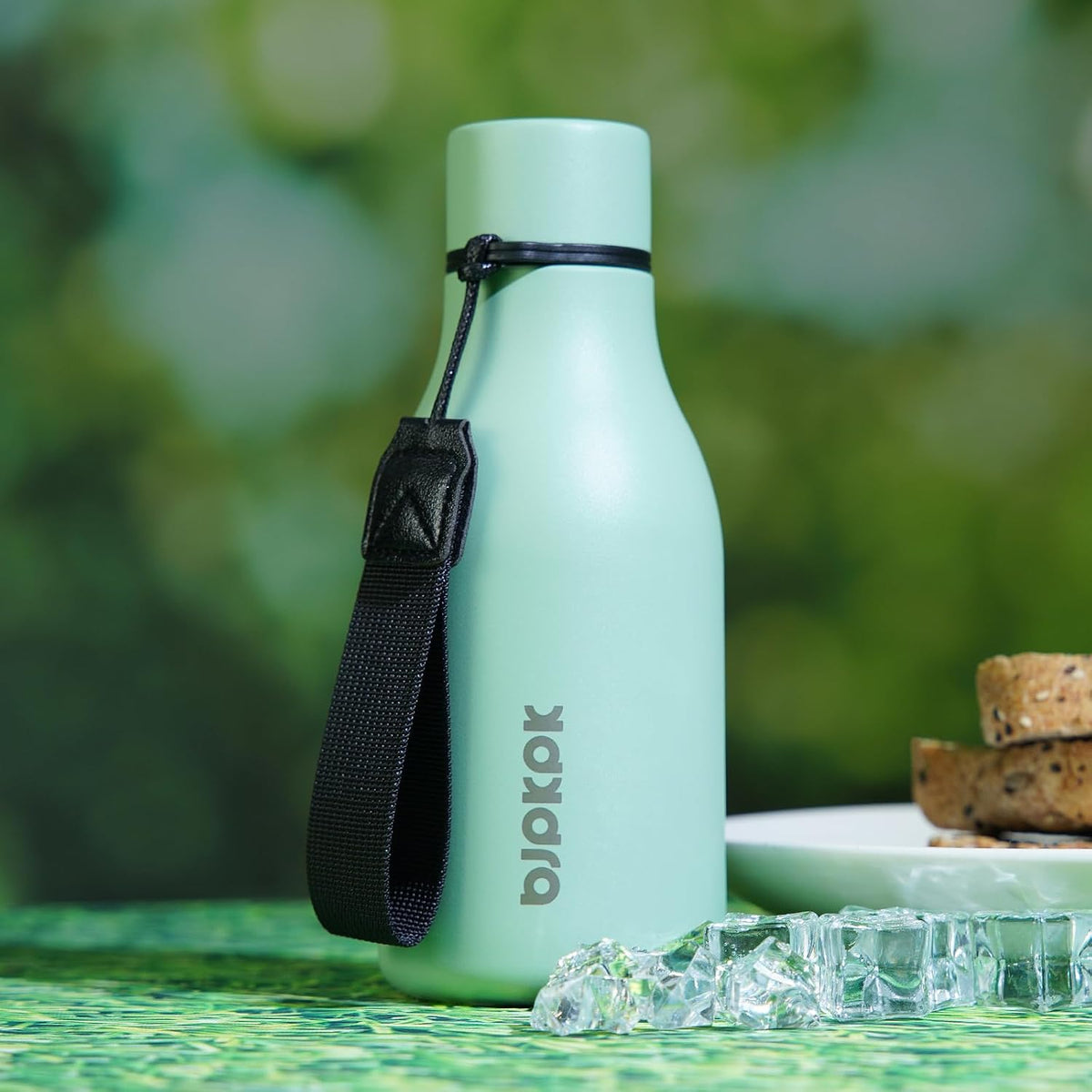 18oz Insulated Water Bottle, Stainless Steel Bottle with Carry Strap - Colors B