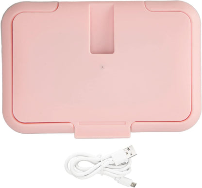 Baby Wipe Warmer with Constant Temperature, Large Capacity, Evenly Heating, Portable USB, for Wet Wipe Heater in