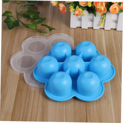 Baby Food Storage Tray Set, 2Pcs 200g Silicone 7 Cavities with Clip-On Lid