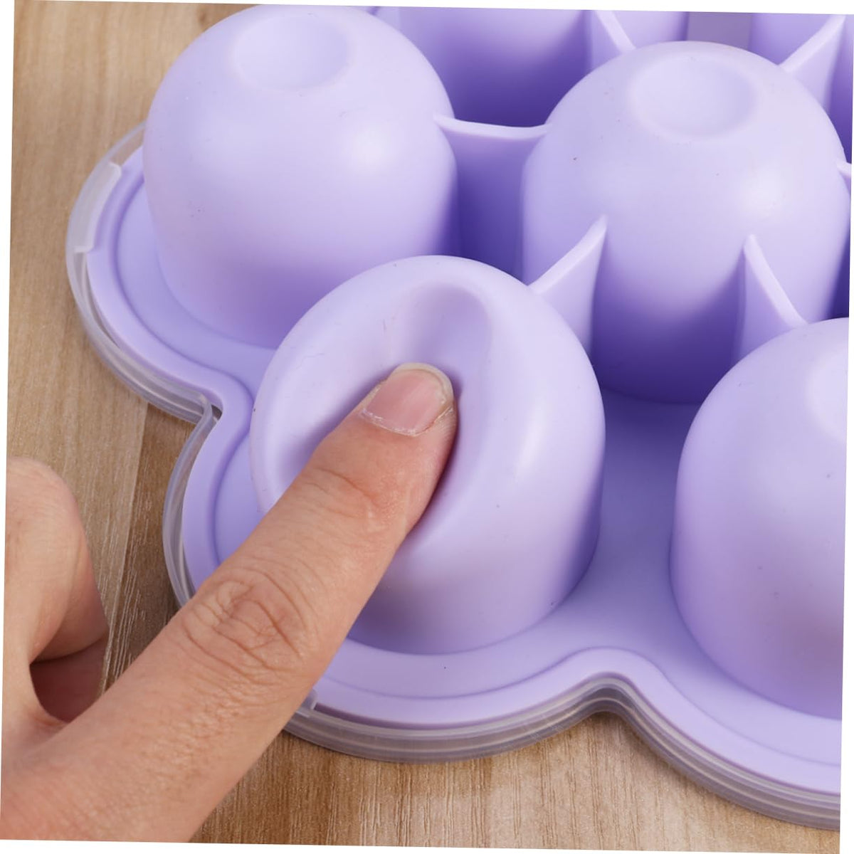 Baby Food Storage Tray Set, 2Pcs 200g Silicone 7 Cavities with Clip-On Lid