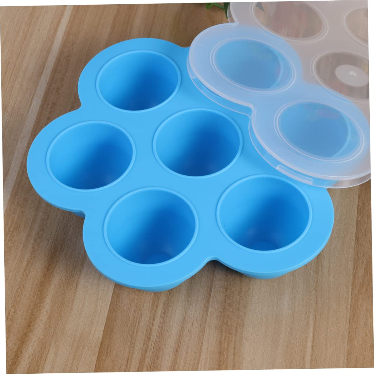 Baby Food Storage Tray Set, 2Pcs 200g Silicone 7 Cavities with Clip-On Lid