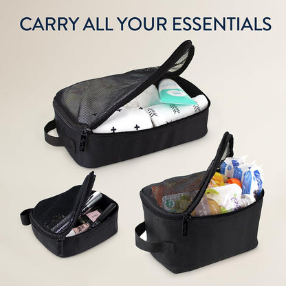 Packing Cubes for Travel, Set of 3 Organizers (Milk & Honey)