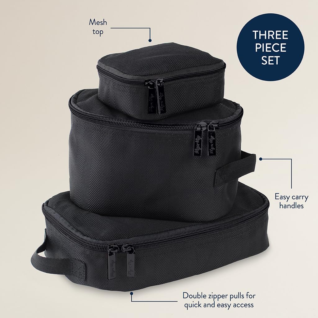 Packing Cubes for Travel, Set of 3 Organizers (Milk & Honey)