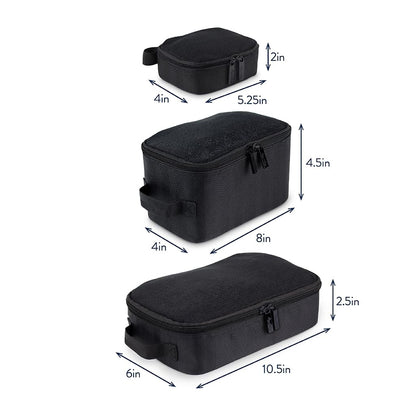 Packing Cubes for Travel, Set of 3 Organizers (Milk & Honey)