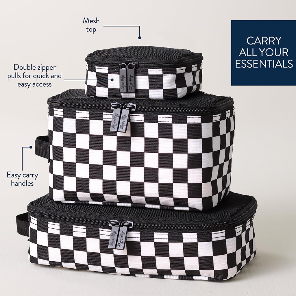 Packing Cubes for Travel, Set of 3 Organizers (Milk & Honey)