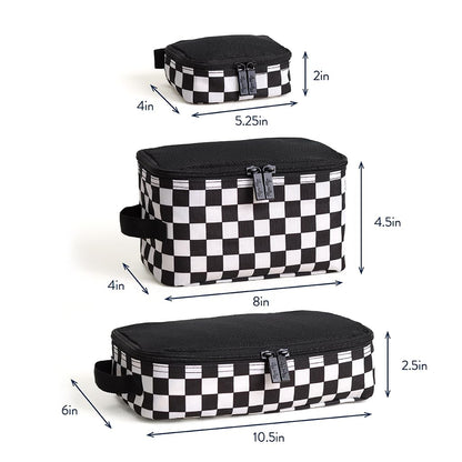 Packing Cubes for Travel, Set of 3 Organizers (Milk & Honey)