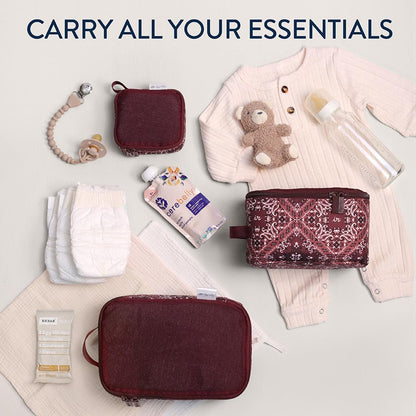 Packing Cubes for Travel, Set of 3 Organizers (Milk & Honey)