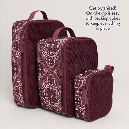 Packing Cubes for Travel, Set of 3 Organizers (Milk & Honey)